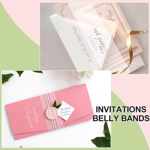 Phinus 72 Sheets Translucent Vellum Paper 8.5 x 11, Printable Vellum Jackets Vellum Paper for Invitations, Tracing Paper for Drawing Sketching, Invitation Belly Bands, Gift Box Liners, White