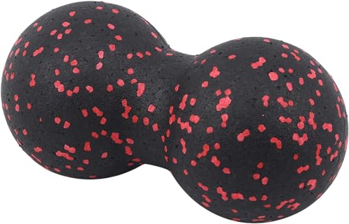 Black Peanut Massage Ball Double Lacrosse Massage Ball for Physical Therapy, Massage Tools and Equipment, Muscle Relax, Acupoint Massage