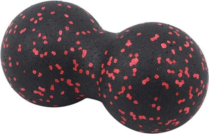 Black Peanut Massage Ball Double Lacrosse Massage Ball for Physical Therapy, Massage Tools and Equipment, Muscle Relax, Acupoint Massage