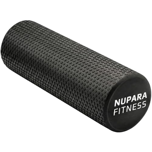 Exercise Foam Roller for Working Out | 18in Foam Roller | Foam Roller for Exercise 18 Inch, Muscle Roller Foam, Gym Roller for Back, Back Foam Roller for Back Pain - color: Black, size: 18 Inch - Large