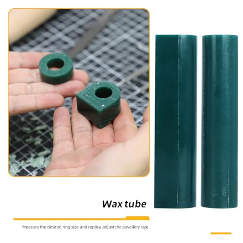 Jewelry Wax Ring Sizer Carving Tool Kit Ring Wax Making Mold Kit Lost Wax Casting Supplies Included Ring Sizer Mandrel Measurer Tool Jewelry Wax Tube Jewelers Wax Saw Frame Wax File Ring Clamp