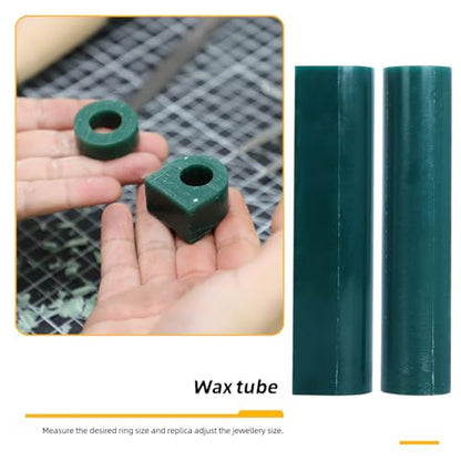 Jewelry Wax Ring Sizer Carving Tool Kit Ring Wax Making Mold Kit Lost Wax Casting Supplies Included Ring Sizer Mandrel Measurer Tool Jewelry Wax Tube Jewelers Wax Saw Frame Wax File Ring Clamp