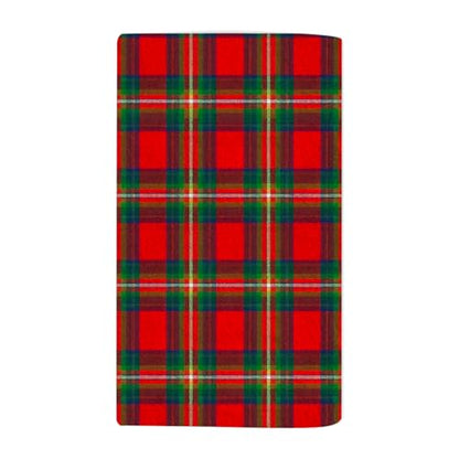 Plaid Christmas Deco Bath Towel 15X30 Inch Washcloths Raditional Red,Black,Green Scottish Retro Face/Body/Hair/Hand Towel for Spa Gym Yoga Swim Bathroom Kitchen Hotel - color: Plaid Deco