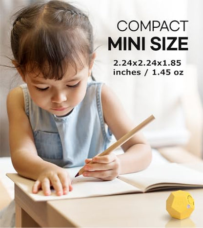 Cube Pomodoro Timer - Flip to Start Countdown, Rechargeable Mini Productivity Timer for Study, Office, 11 Preset Times, Silent/Vibration, Time Management Tool for Kids & ADHD (Yellow) - color: Honey Yellow