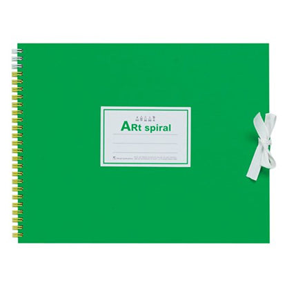Maruman Art Spiral Sketch Book, F3, 8.74" x 11.26", 24 Sheets, Light Green | Drawing Pad With Acid-Free Art Paper & Twin-Wire Binding, Premium Drawing Paper Sketchbook, Sketch Pad Made in Japan - color: Green, size: F3 (8.74" x 11.26")