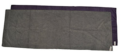 bintiva Hot Yoga Towel, Non Slip, Eco Friendly, 100% Microfiber, Large 25" x 72" Fits All Mats - color: Purple