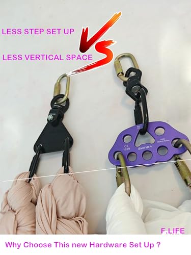 Aerial Trapeze Hardware -Triangle Spreader Plate and Shackle Swivels Rigging Set 360 Rotation for Straps Yoga Sling Hammock Lyra Hoop Two Point Apparatus Hanging From a Single Rig Point spin