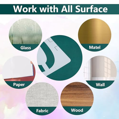 4 Inch Letter Stencils 42 Pcs ReusableTemplates Symbol Numbers Interlocking Stencil Kit Plastic Number Stencils for Wood,Wall,Paper,Fabric,Glass,Signage,DIY Art Projects - style: 4 Inch