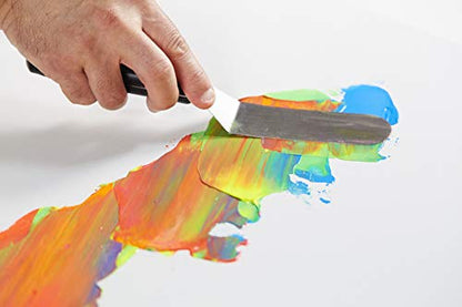 Liquitex Professional Freestyle Small Painting Knife, No. 7 | Rustproof Stainless Steel Knife Blade, Non-Slip Ergonomic Handle for Grip, Riveted Handle for Durability - size: Small, style: No. 7