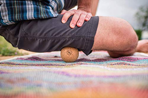 Travel Cork Massage Ball | Lightweight, Sustainable Alternative to Lacrosse Ball for Muscle Pain Relief (2.5 Inch (Pack of 2), Sanded Cork) - size: 2.5 Inch (Pack of 2)