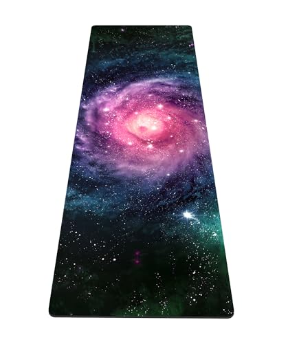 nuveti Yoga Mat Print Extra Thick TPE Non Slip Fitness Exercise Mat with Carrying Bag,72"x24" Extra Thick 6MM Exercise & Workout Mat for Yoga, Pilates Fitness and Floor Exercises - color: ChenXingLiaoLuo