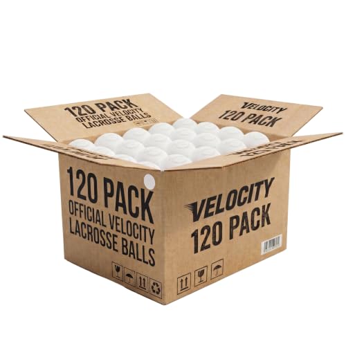 Velocity Lacrosse Balls - 9가지 색상 선택 가능, 1, 2, 3, 6, 18, 60, 120 (케이스) 팩 - color: 화이트., size: 120 Balls, style: 연습용 공