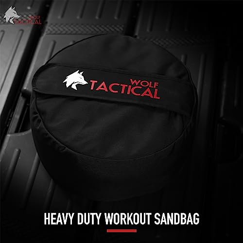 WOLF TACTICAL Sandbag Workout Bag Sand Bags for Weight Training Workout Sandbag Fitness Sand Bag - color: 50 LB