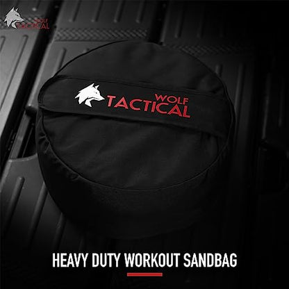 WOLF TACTICAL Sandbag Workout Bag Sand Bags for Weight Training Workout Sandbag Fitness Sand Bag - color: 50 LB