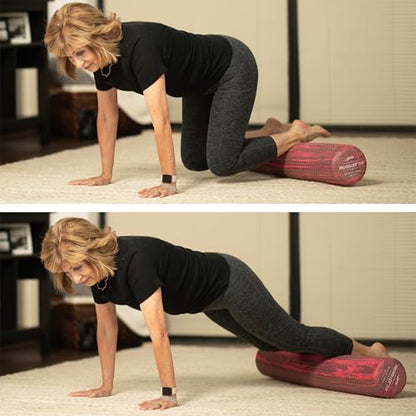 OPTP PRO-Roller Soft Density Foam Roller – Round, Pink, 36" x 6" | Low density soft foam roller for physical therapy, Pilates, yoga foam roll exercises & muscle recovery, pink 36" x 6" - color: Pink 36" X 6"