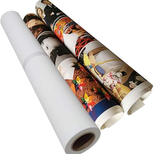 255 Polyester Canvas Roll 13inchx 40ft Waterproof Matte Inkjet Canvas for Decorative Painting Advertising and Wide Format Inkjet Printing 13inchx40ft - size: 13"x40ft