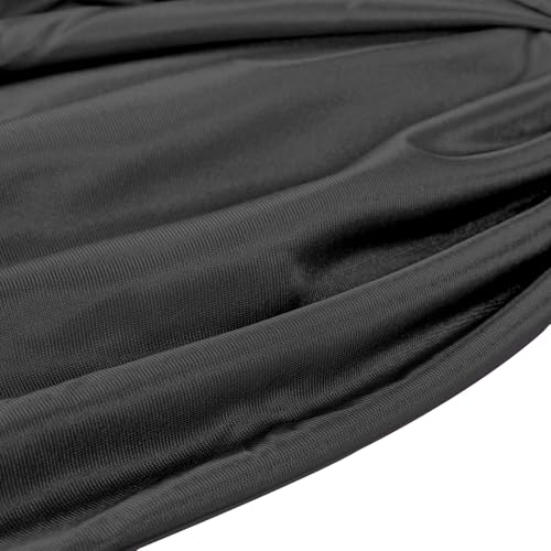 Aerial Silks Kit & Aerial Yoga Hammock - 11Yd Premium Fabric with Hardware | Easy Setup for Flying Yoga, Aerial Swing & Fitness - Supports Up to 14ft Rigging(Navy) - color: Black