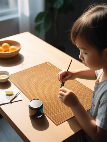 New A3 Double Side Craft Cutting Mat Cutting Board Sewing Pad Artist Carving Tools Handmade Crafts DIY Props (Yellow) - color: Yellow