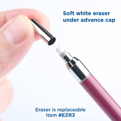 Alvin, Draft-Matic Mechanical Pencil, 0.3mm, Stainless Steel Drawing and Design Tool for Students and Professionals, Great for Drafting, Architecture, Engineering, and Art - color: Maroon
