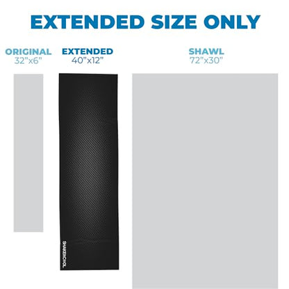 SHAKEitCOOL Extended Size Cooling Towel – Be Cool in Style - Heat Relief, Soft, Lightweight, Sun Protection, Easy Clean - Perfect for Biking, Hiking, Running, Yoga, Golf, Gardening - Carbon Fiber M - color: Carbon Fiber