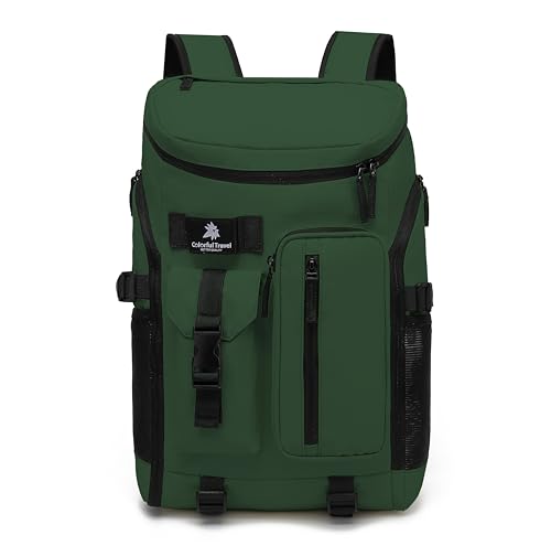 Kalesi Gym Duffle Bag Backpack 4-Way Waterproof with Shoes Compartment for travel Sport Hiking laptop - color: 02-forest Green