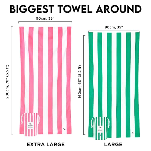 Dock & Bay Quick Dry Beach Towel - Cabana - Set of 6, Large - color: Cabana - Set (6), size: Large (160x90cm, 63x35")