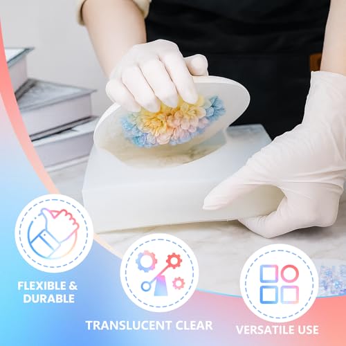 Silicone Mold Making Kit 18OZ, 10A Liquid Silicone | Translucent Clear, 1:1 Mixing Ratio, Bubble-free, Easy Demold, Fast 4 Hour Cure for Perfect Resin Molds - size: 18 OZ