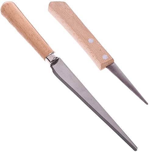 2pcs-Wooden Handle Fettling Knife for Pottery/Sculpting/Ceramic/Polymer Clay Carving Modeling Craft Art DIY Tools