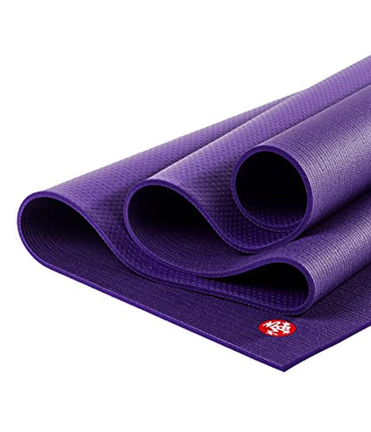 Manduka PRO Yoga Mat - 6mm | Lifetime Durability | Hygienic Construction | Premium Studio Quality | Teacher Approved - color: Black Magic, size: 71" x 26"