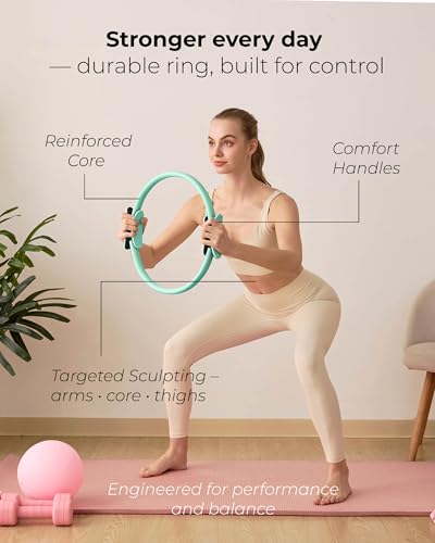 Pilates Kit | Pilates Equipment Set for Home Workouts | Accessories & Guide - color: Mint, style: Essential Kit - 3PC