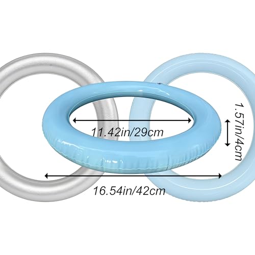 2 Pack Yoga Ring, High Strength PVC Yoga Circle for Women & Men, Non-Slip Smooth Surface, Home Gym Fitness Accessories for Balance Stretching Shaping