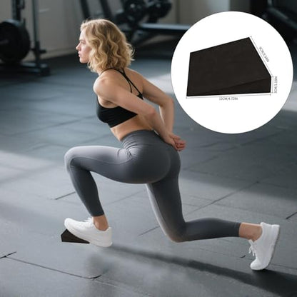Multi-Purpose Exercise Wedge – Incline Board for Calf Stretch & Squat – Home, Gym, Pilates, Fitness, Office Break - color: 12x9x3cm