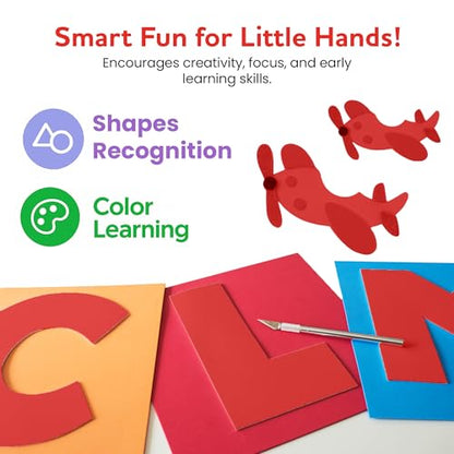 Self-Adhesive EVA Foam Sheets for Crafts – 2mm Thickness 8 Red Sheets, 6 x 9 Inch, Peel & Stick Foam Paper for DIY, Scrapbooking & Kids’ Art. - color: Red - 8 Pack