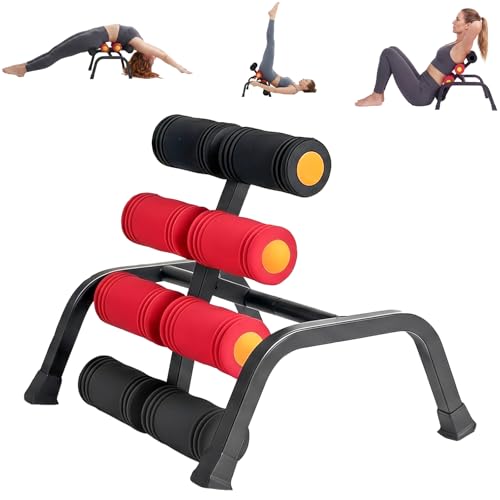 Mini Inversion Table with Back Massage Roller, Back Stretching Machine