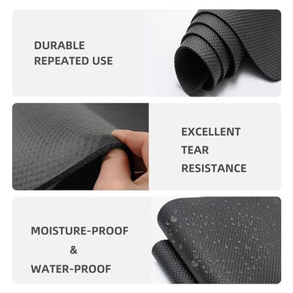 Bike Mat,Treadmill Mat,Compatible for Elliptical,Exercise Bikes, Stationary Cycles,Spin Bike,Under Exercise Bike Trainer Pad for Indoor Stationary Gym Fitness Equipment Hardwood Floor Protector - size: 47.3" x 23.6"