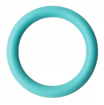 Exercise Weight Ring for Full Body Workout, 10 lb Resistance Training Ring Non-Slip Silicone Surface, 12 Inch Diameter, Teal Blue