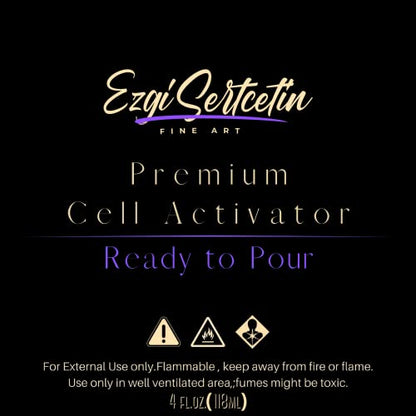 Cell Activator for Acrylic Pouring Paint, Metallic Brownie - color: Metallic Brownie