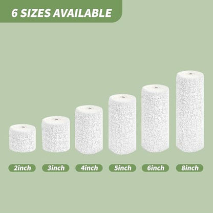 6 Pack Plaster Cloth Rolls for Belly Casting, Sculptures, Masks – Art Gauze Bandage Strips for Craft Molds (5 in x 106 in Each)