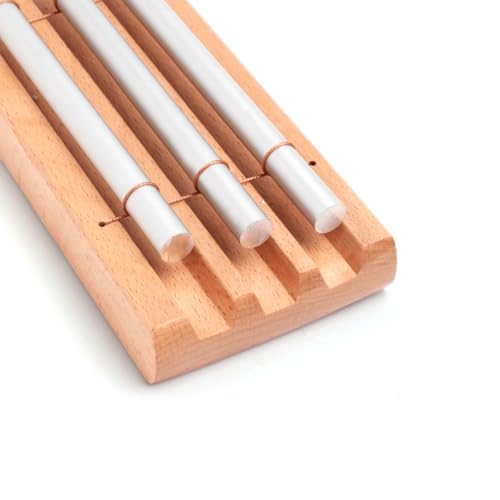 3-Tone Hand Chime with 2 Mallet - Handheld Percussion Instrument with Mallet for Mindfulness, Yoga, Classroom Management and Focus Training