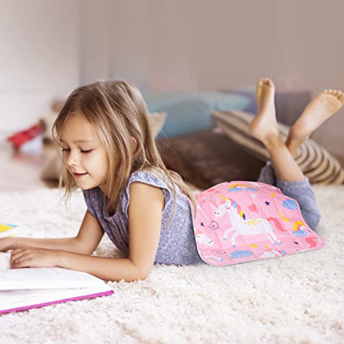 Sivio Cotton Weighted Lap Blanket, 20"x30" 3 lbs - color: Pink Unicorn, size: 20"x 30" 3lbs