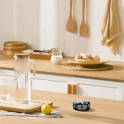 BlueSnail Kitchen Timer with LED Digital Display Smart Efficana for Home Classroom Gym Office, Volume and Brightness Adjustable Productivity Timer - color: Black