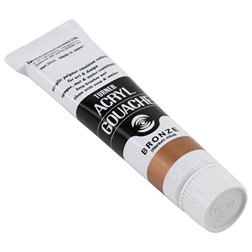 Turner Colour Works Acryl Gouache Artist Acrylic Paint - Single 20 ml Tube - Bronze - color: Bronze, size: 0.7 Fl Oz (Pack of 1)