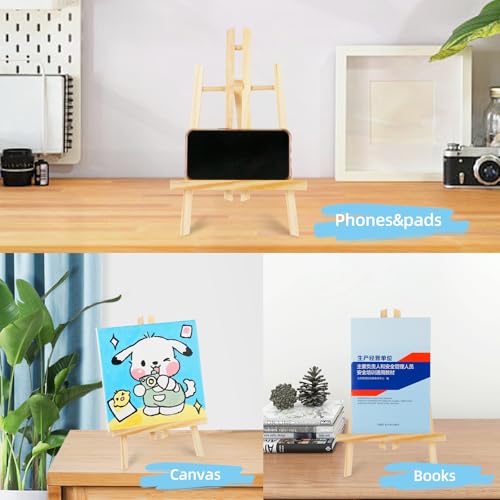 16 Pack 16"x7.7" Wooden Easel, Easel Stand for Painting,Tabletop | Easel Stand for Painting for Artist/Students/Beginners, Portable Canvas Photo Picture Sign Holder - style: 16'' - 16 PK