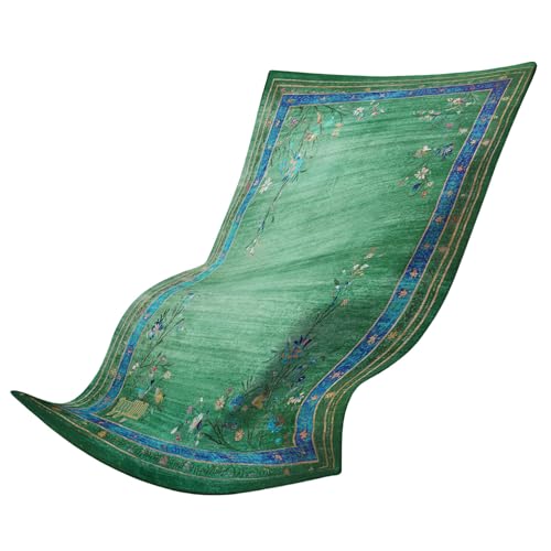 gogoKIWI Hot Yoga Mat Towel for 6 x 4 ft Mats, Eden Green & Blue - color: Eden Green & Blue