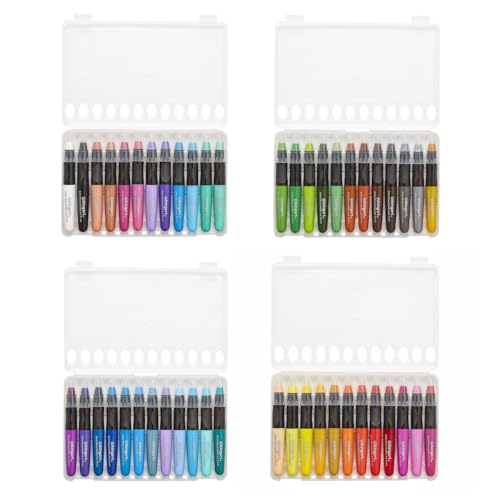 KINGART Mixed Media Gel Stick Crayons, Vibrant, Set of 48-Colors | Water-Soluble Gel Crayons, Smooth Blend, Works on Paper, Wood & Canvas, Odorless, Non-Toxic, Storage Case Included