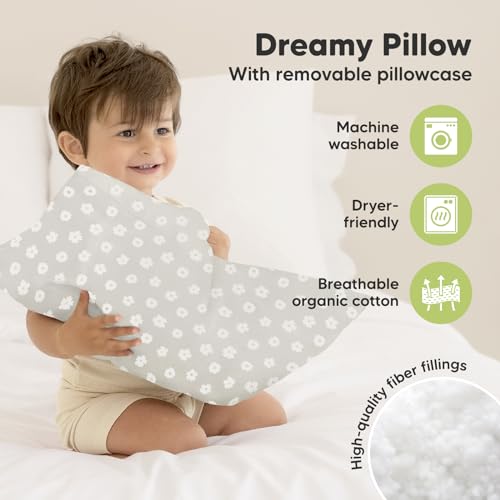Toddler Pillow with Pillowcase, 13x18 My Little Dreamy Pillow (Meadow) - color: Meadow