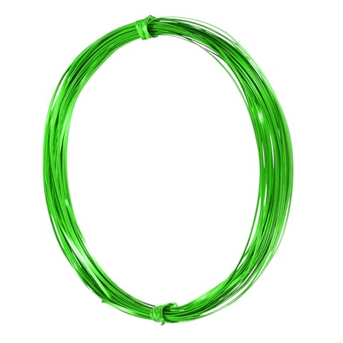 uxcell 1mm Aluminum Craft Flat Wire,33Ft 0.3mm Thickness Bendable Metal Floral Jewelry Beading Armature Wire for Sculpting Armature DIY Jewelry Making, Green - color: Green, size: 33Ft