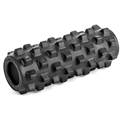 RumbleRoller Extra Firm Foam Roller Deep Tissue Massage Roller for Muscle Recovery (12 Inches Compact) - size: Compact