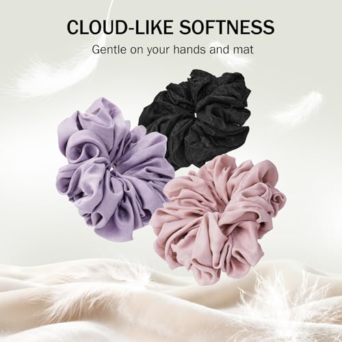 Slim Panda Yoga Mat Scrunchie,Holds Your Mat in Style,Stretchable Velvet Fabric Fit All Standard Yoga Mats (mat not included) - color: Black