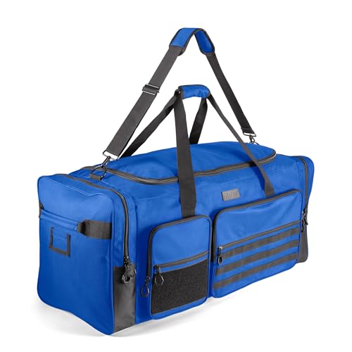 Fitdom 130L 36" Extra Large Heavy Duty Sports Equipment Storage Duffle Bag - color: Blue